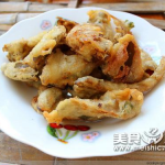 网红油炸蘑菇,香脆可口，美味诱人的家常美食